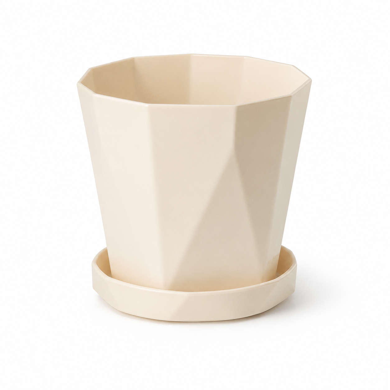 LEAFerPot™ Edged Pflanztopf mit Bewässerungseinsatz & Untersetzer