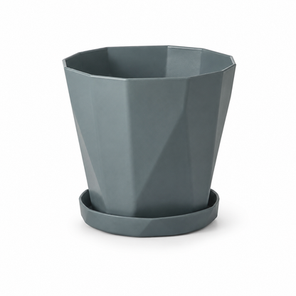 LEAFerPot™ Eckiger Pflanztopf mit Bewässerungseinsatz & Untersetzer