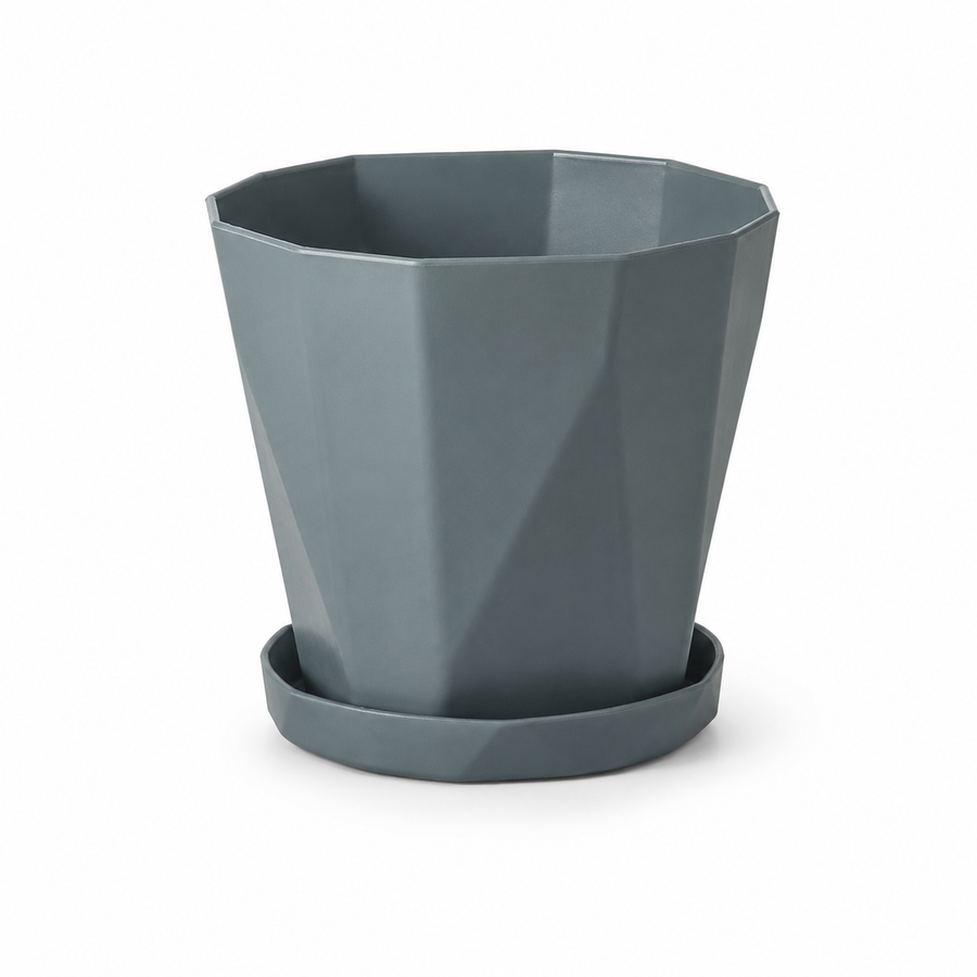 LEAFerPot™ Edged Pflanztopf mit Bewässerungseinsatz & Untersetzer