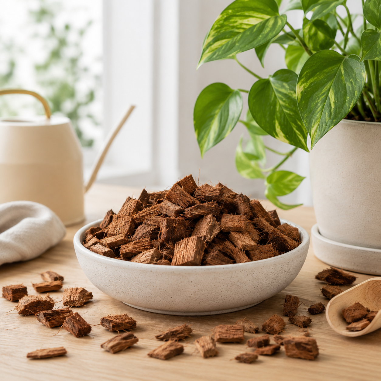 LEAFers Premium Substratzusatz - Kokos Chips Ansicht 