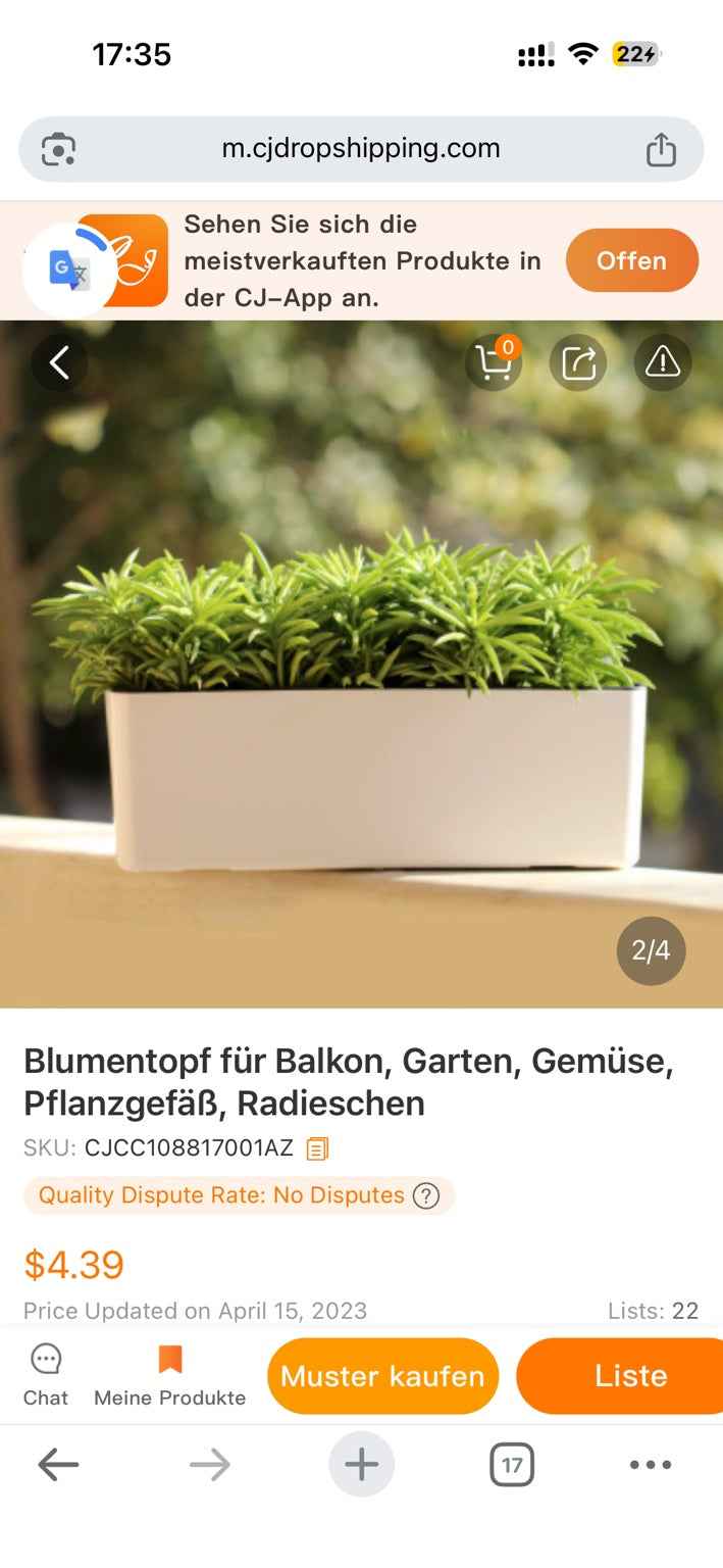 Längliches weißes Balkonkasten-Pflanzgefäß für Kräuter und Balkonpflanzen, ideal für frische Kräuter auf dem Balkon