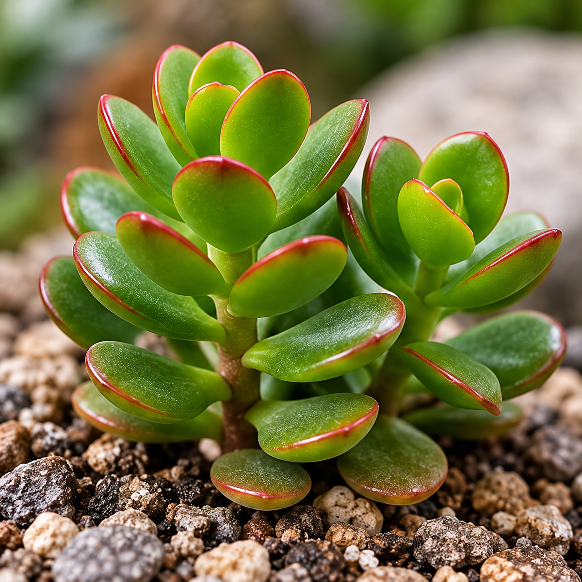 Crassula ovata Minima im Sukkulenten Trio Set