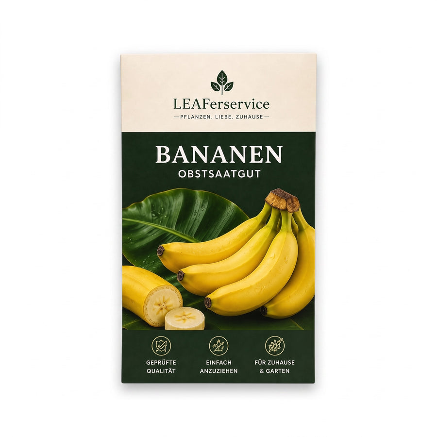 Bananen Obstsaatgut von LEAFerservice auf weißem Hintergrund