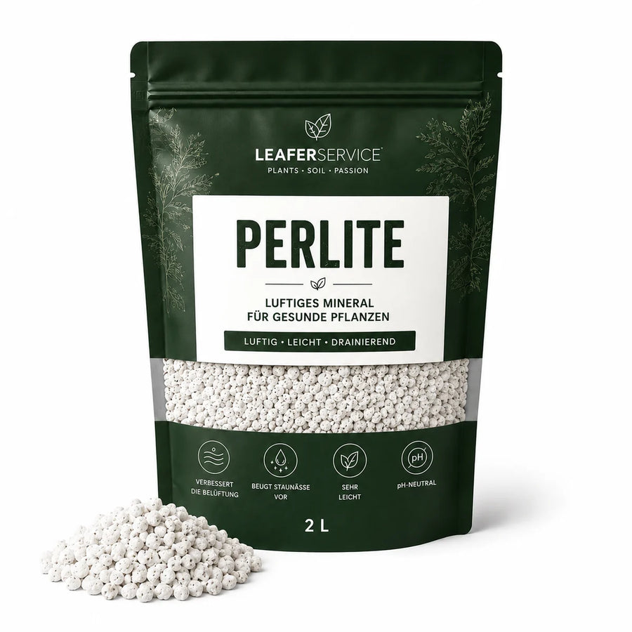 Perlite – mineralischer Substratzusatz, LEAFerservice Beispielverpackung 2 Liter