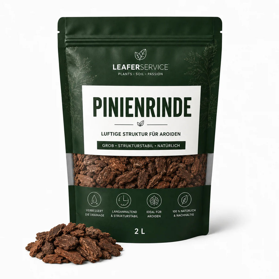 Pinienrinde Chips – grober Substratzusatz, LEAFerservice Beispielverpackung 2 Liter