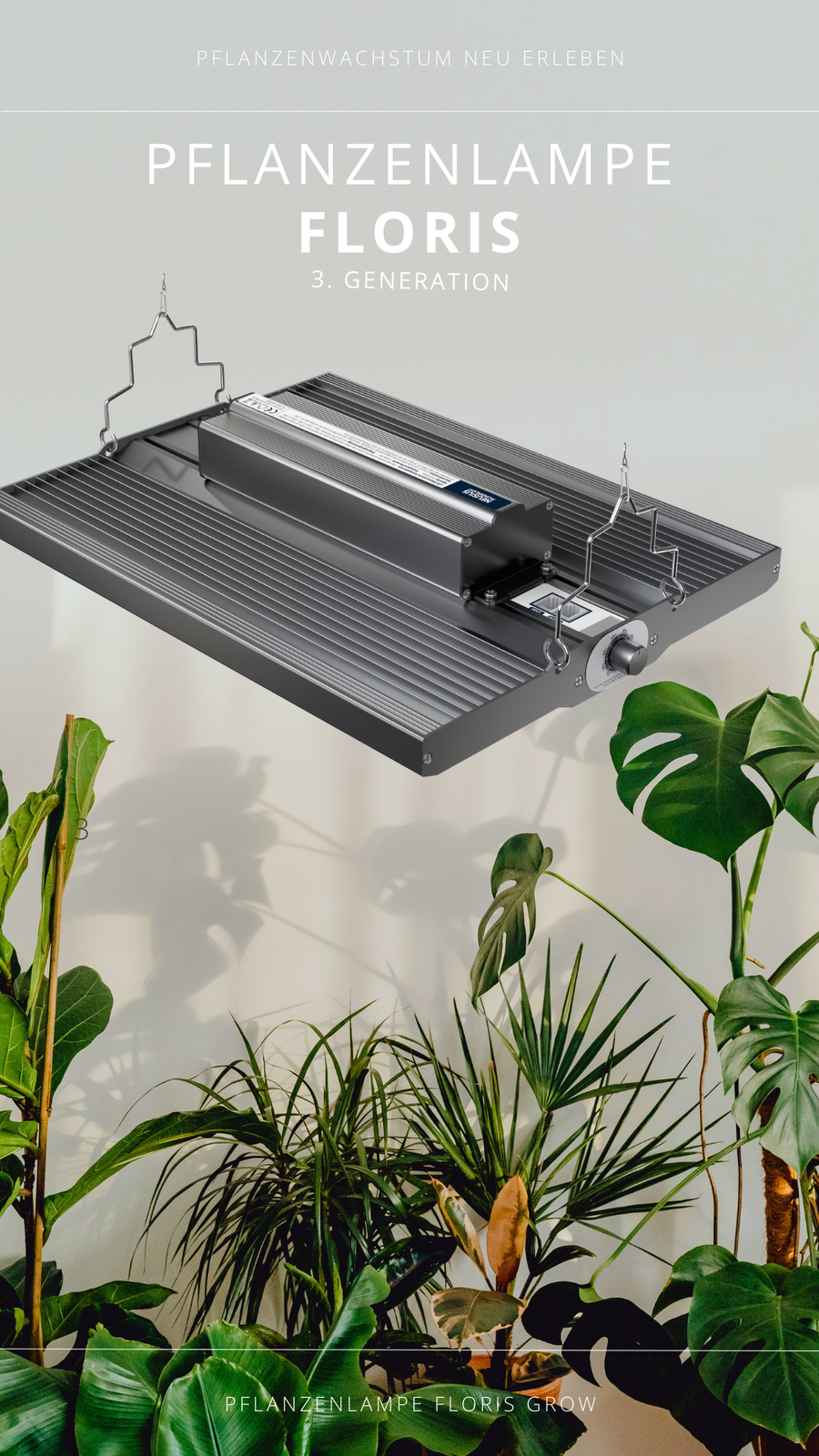 NEUSIUS FLORIS Grow 150W Pflanzenlampe – Produktansicht