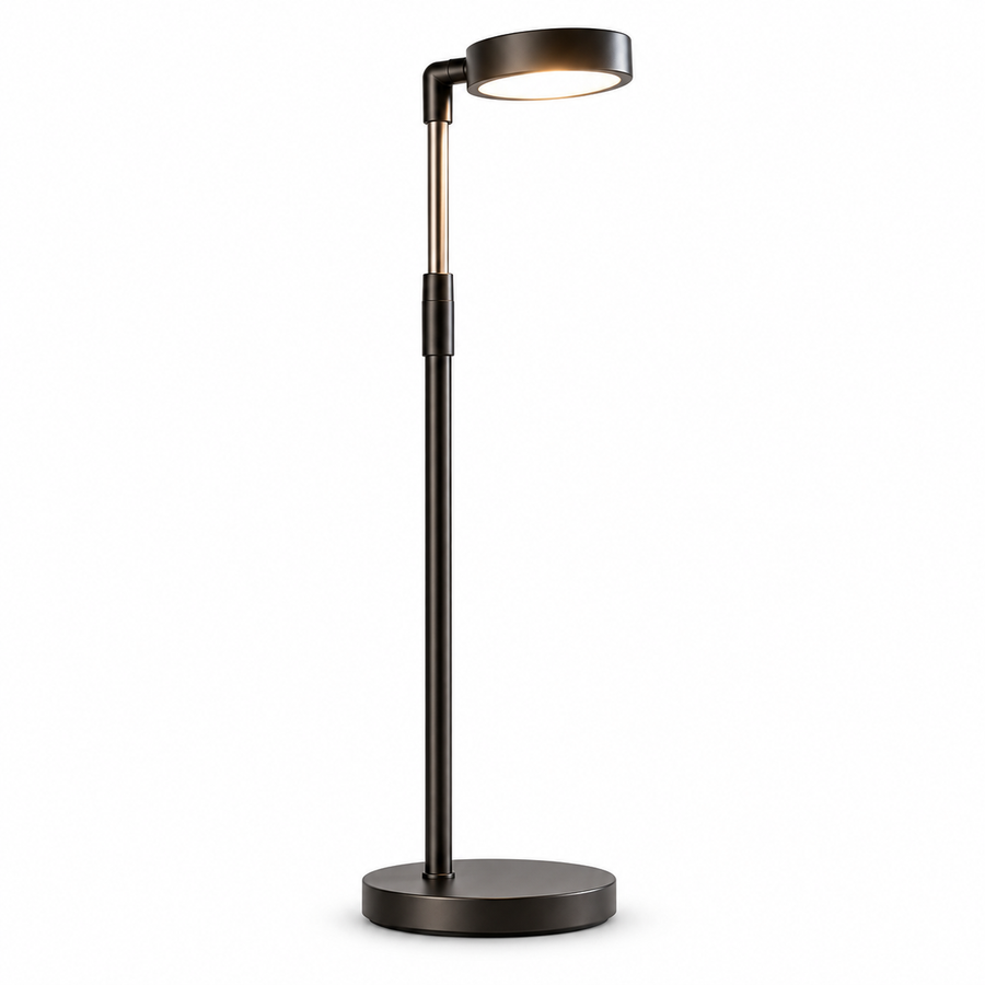 SUNLiTE 7W LED-Pflanzenlampe mit Teleskopstab – schwarzes Studio-Produktbild